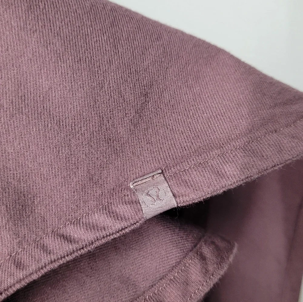 LULULEMON Full Day Ahead Button Down Shirt Women's Mauve Dusty Rose Long Sleeve